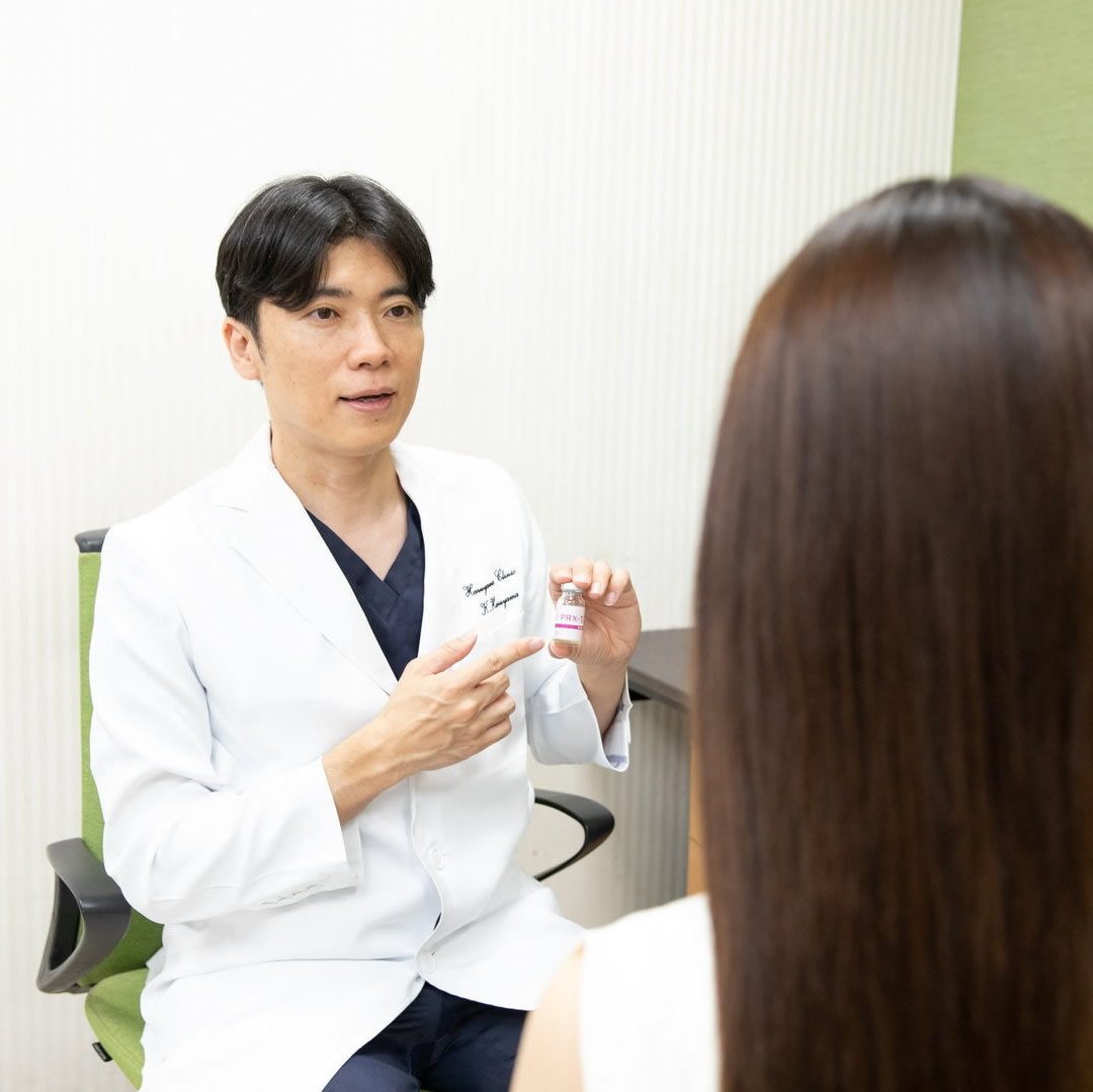 若返りのカウンセリングをしているところ
