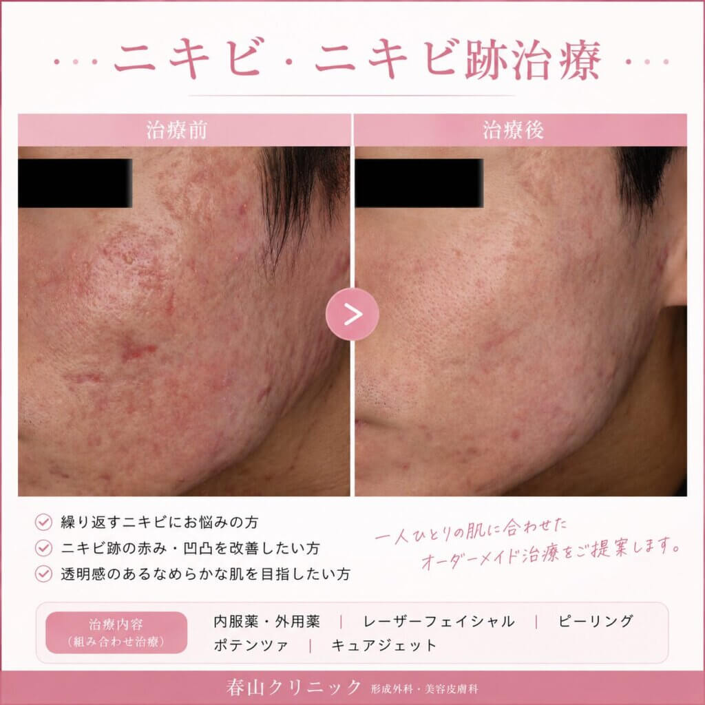 ニキビ・ニキビ跡治療の説明